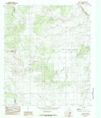 United States Geological Survey Miles NW, TX (1984, 24000-Scale) digital map