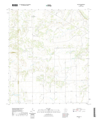 United States Geological Survey Miles NW, TX (2022, 24000-Scale) digital map