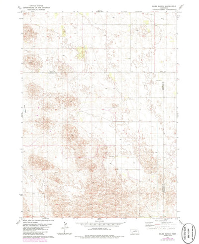 United States Geological Survey Miles Ranch, NE (1981, 24000-Scale) digital map