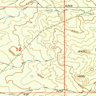 United States Geological Survey Miles Ranch, WY (1952, 24000-Scale) digital map