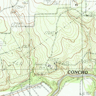United States Geological Survey Miles, TX (1984, 24000-Scale) digital map