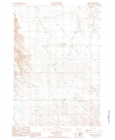 United States Geological Survey Milesville, SD (1983, 24000-Scale) digital map