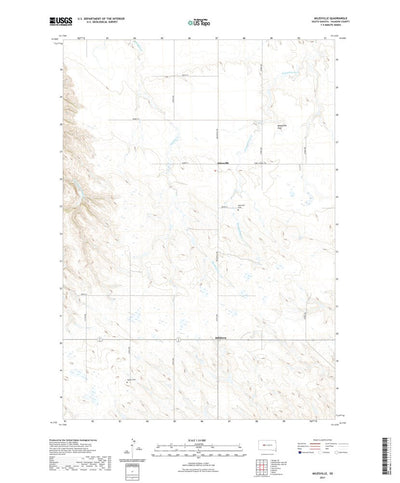United States Geological Survey Milesville, SD (2021, 24000-Scale) digital map