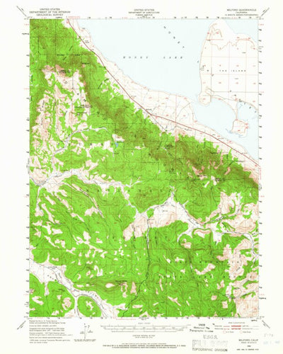 United States Geological Survey Milford, CA (1950, 62500-Scale) digital map