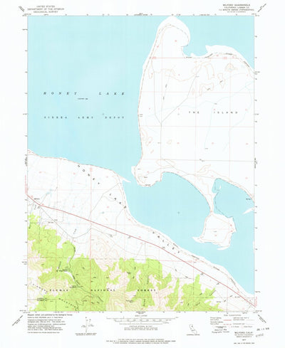 United States Geological Survey Milford, CA (1977, 24000-Scale) digital map