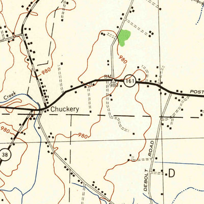 United States Geological Survey Milford Center, OH (1944, 62500-Scale) digital map
