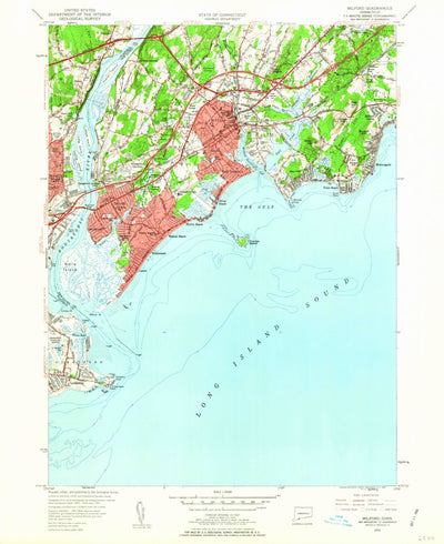 United States Geological Survey Milford, CT (1951, 24000-Scale) digital map