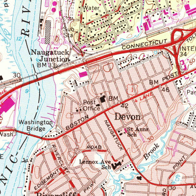 United States Geological Survey Milford, CT (1960, 24000-Scale) digital map