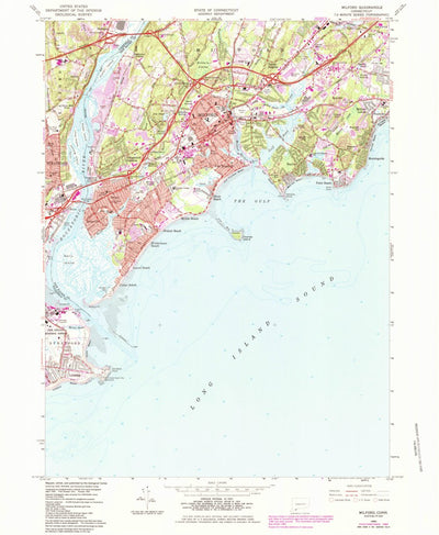 United States Geological Survey Milford, CT (1984, 24000-Scale) digital map