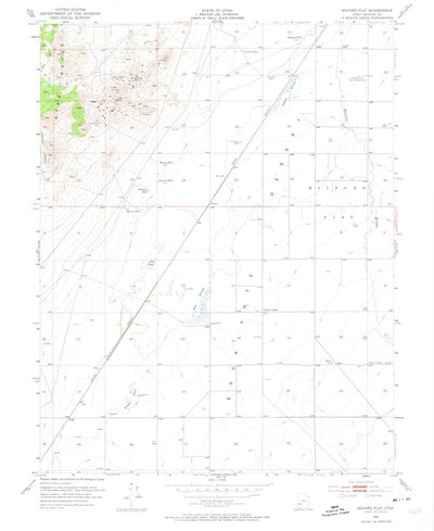 United States Geological Survey Milford Flat, UT (1953, 24000-Scale) digital map