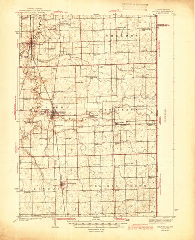 United States Geological Survey Milford, IL-IN (1944, 62500-Scale) digital map