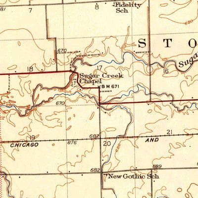 United States Geological Survey Milford, IL-IN (1944, 62500-Scale) digital map