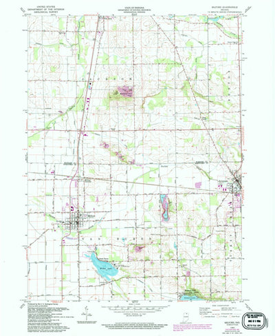 United States Geological Survey Milford, IN (1962, 24000-Scale) digital map