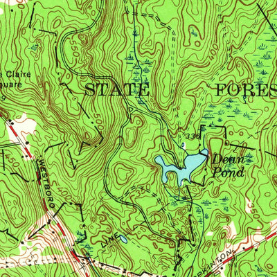 United States Geological Survey Milford, MA (1953, 24000-Scale) digital map