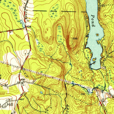 United States Geological Survey Milford, MA (1953, 31680-Scale) digital map