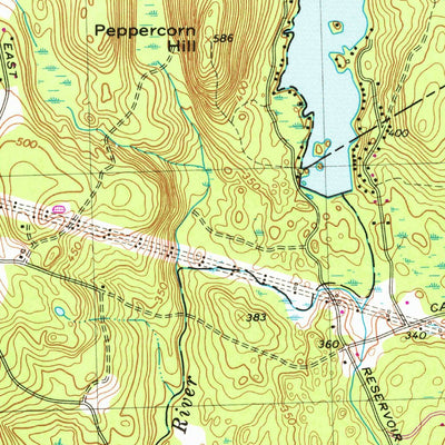 United States Geological Survey Milford, MA (1968, 25000-Scale) digital map