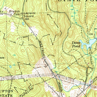 United States Geological Survey Milford, MA (1968, 25000-Scale) digital map
