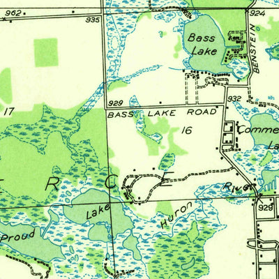 United States Geological Survey Milford, MI (1936, 31680-Scale) digital map