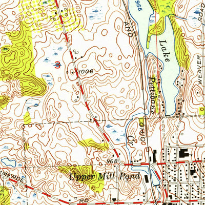 United States Geological Survey Milford, MI (1954, 24000-Scale) digital map