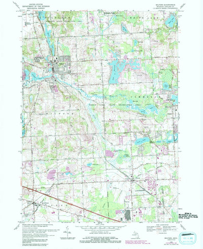 United States Geological Survey Milford, MI (1969, 24000-Scale) digital map