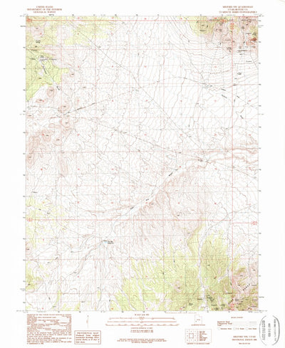 United States Geological Survey Milford NW, UT (1989, 24000-Scale) digital map