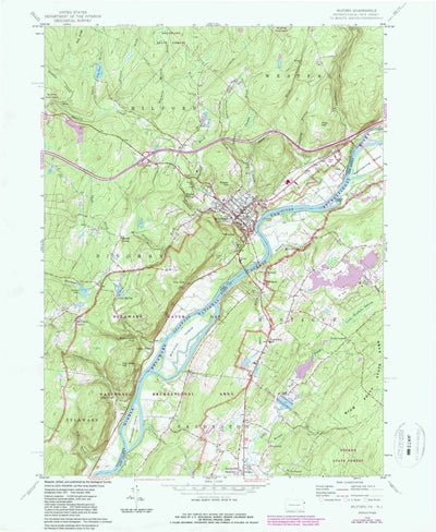 United States Geological Survey Milford, PA-NJ (1958, 24000-Scale) digital map