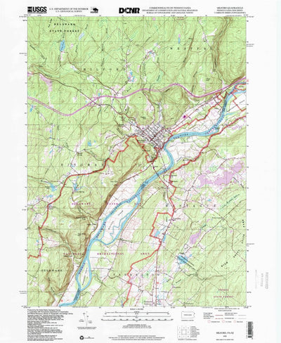 United States Geological Survey Milford, PA-NJ (1995, 24000-Scale) digital map