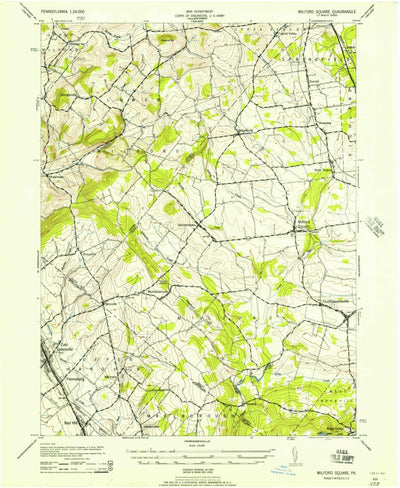 United States Geological Survey Milford Square, PA (1943, 24000-Scale) digital map