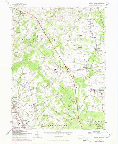 United States Geological Survey Milford Square, PA (1957, 24000-Scale) digital map