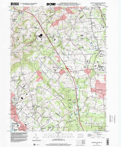 United States Geological Survey Milford Square, PA (1999, 24000-Scale) digital map