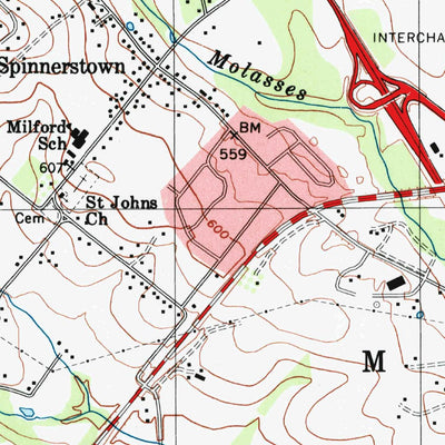 United States Geological Survey Milford Square, PA (1999, 24000-Scale) digital map