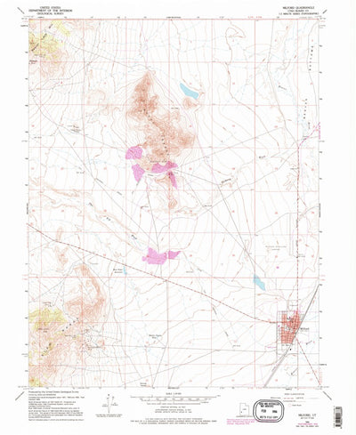 United States Geological Survey Milford, UT (1958, 24000-Scale) digital map