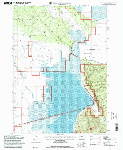 United States Geological Survey Military Crossing, OR (1988, 24000-Scale) digital map