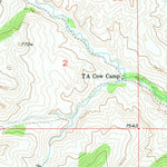 United States Geological Survey Milk Creek, WY (1956, 24000-Scale) digital map