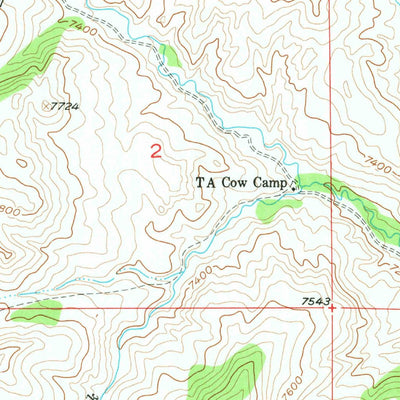 United States Geological Survey Milk Creek, WY (1956, 24000-Scale) digital map
