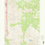United States Geological Survey Milk Creek, WY (1991, 24000-Scale) digital map