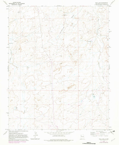 United States Geological Survey Milk Lake, NM (1970, 24000-Scale) digital map