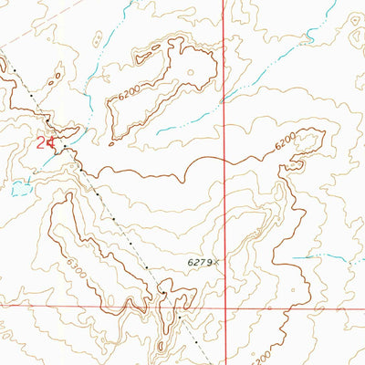 United States Geological Survey Milk Lake, NM (1970, 24000-Scale) digital map
