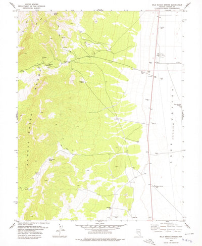 United States Geological Survey Milk Ranch Spring, NV (1978, 24000-Scale) digital map