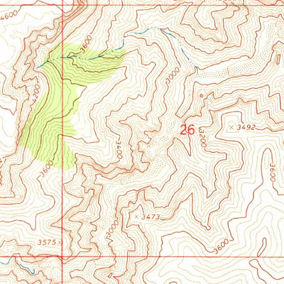 United States Geological Survey Milkweed Canyon NW, AZ (1967, 24000-Scale) digital map
