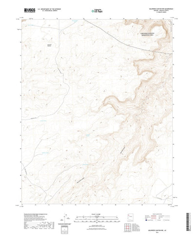 United States Geological Survey Milkweed Canyon NW, AZ (2021, 24000-Scale) digital map