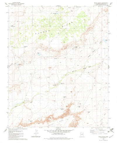 United States Geological Survey Milky Ranch, AZ (1982, 24000-Scale) digital map