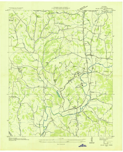 United States Geological Survey Milky Way, TN (1936, 24000-Scale) digital map