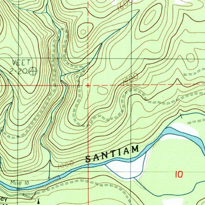 United States Geological Survey Mill City North, OR (1985, 24000-Scale) digital map