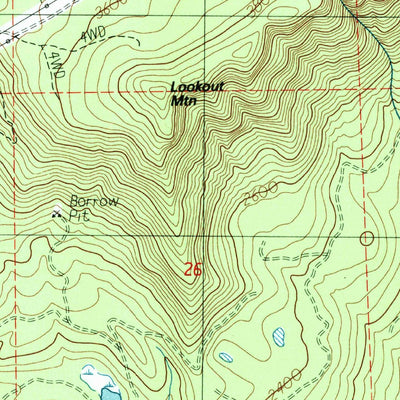 United States Geological Survey Mill City North, OR (1985, 24000-Scale) digital map