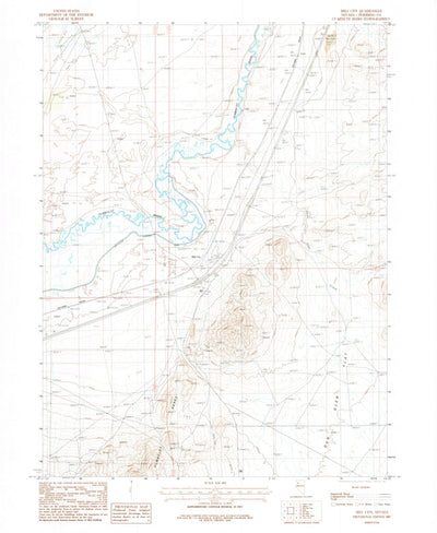 United States Geological Survey Mill City, NV (1987, 24000-Scale) digital map