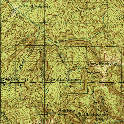 United States Geological Survey Mill City, OR (1929, 125000-Scale) digital map