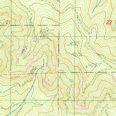 United States Geological Survey Mill City South, OR (1985, 24000-Scale) digital map