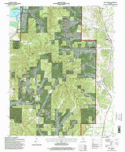 United States Geological Survey Mill Creek, IL (1996, 24000-Scale) digital map