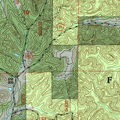 United States Geological Survey Mill Creek, IL (1996, 24000-Scale) digital map